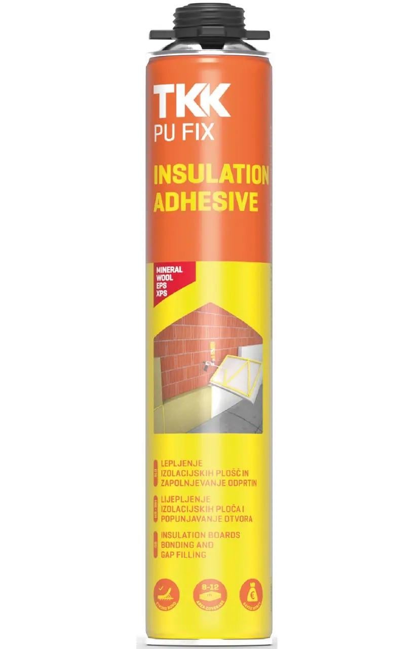 Піна-клей TKK PU FIX Insulation Adhesive сірий поліуретановий 800мл