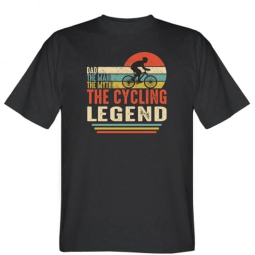 Футболка мужская Dad - Cycling Legend XS Черный (11740678-2-173251-XS) - фото 1