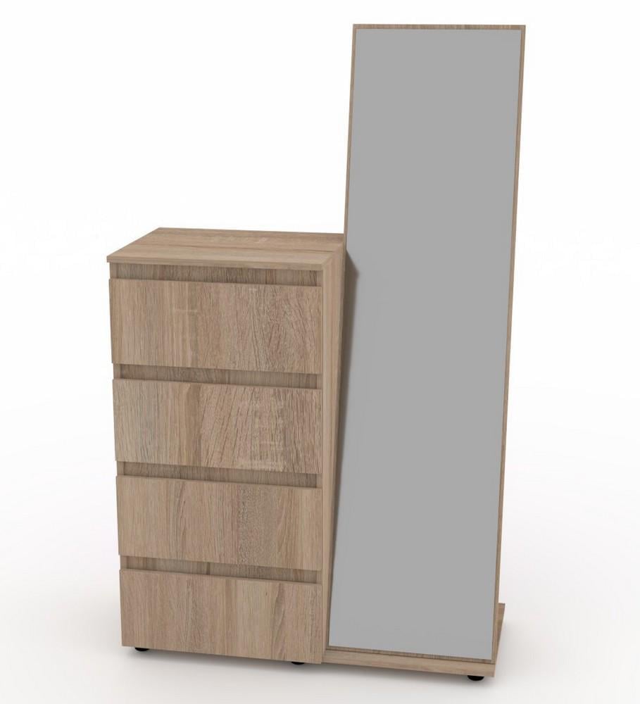 Комод с зеркалом Компанит дуб Сонома - фото 1 Комод с зеркалом Компанит дуб Сонома - фото 1