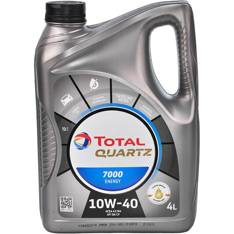 Моторне масло Total Quartz 7000 Energy 10W-40 4 л Моторне масло Total Quartz 7000 Energy 10W-40 4 л