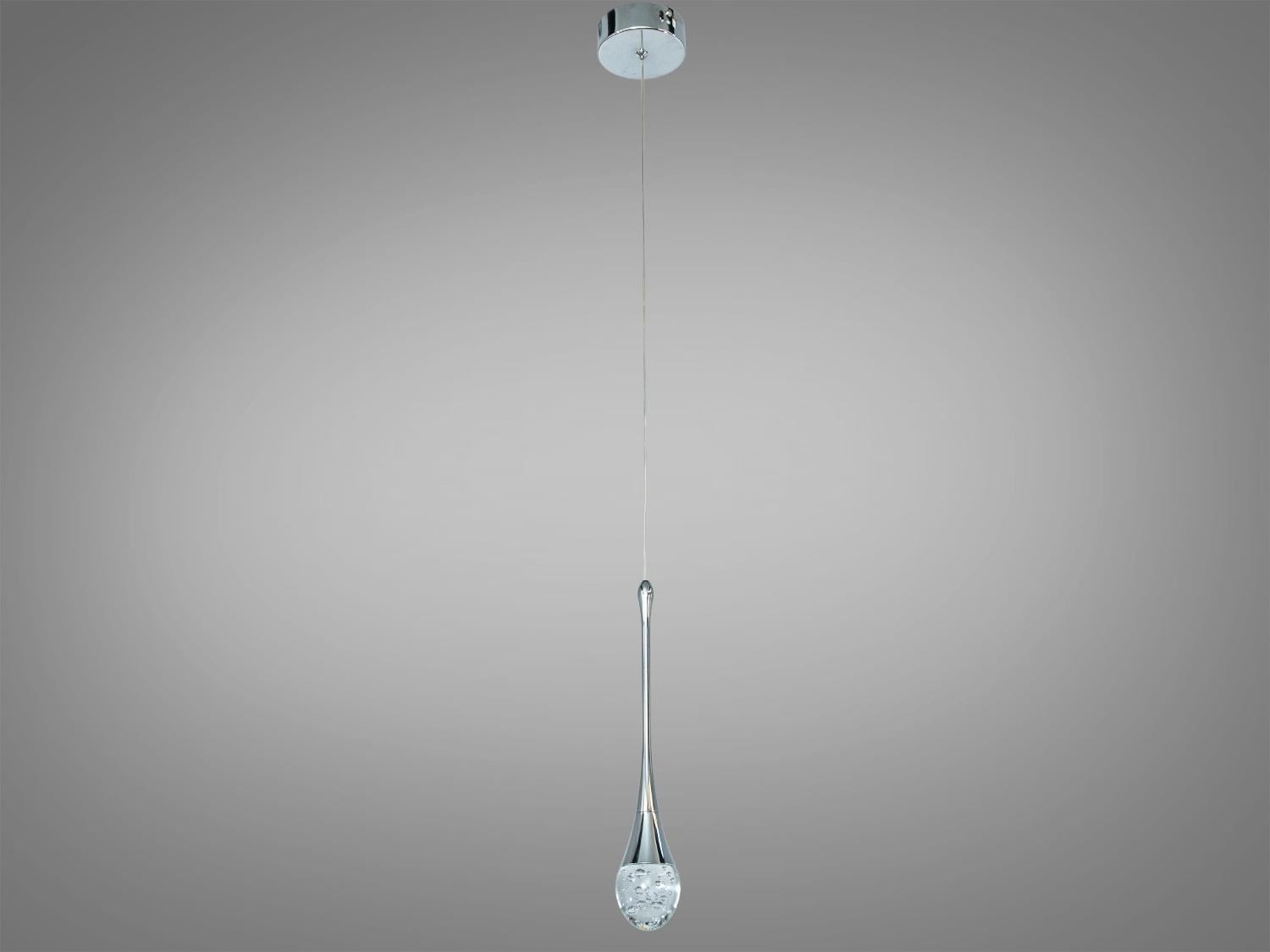 Подвес одинарный LED 4 Вт хрусталь Хром (J2538-1HR)