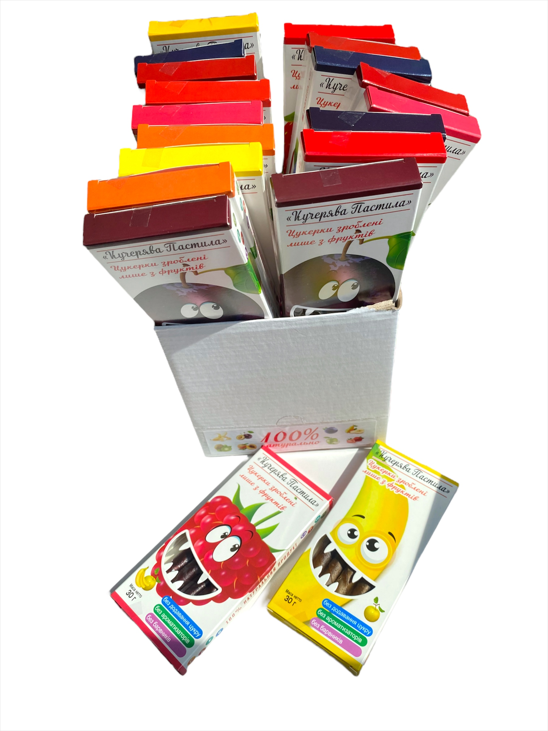 Набір натуральних цукерок Кучерява Пастила по 30 г 20 шт. - фото 3