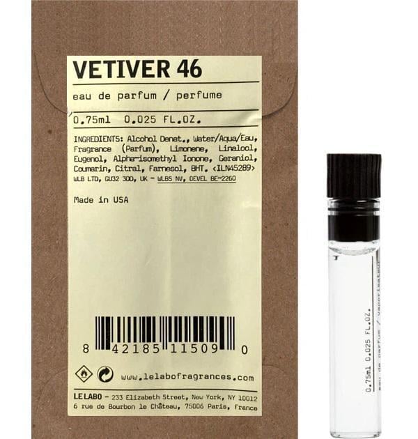 Парфюмированная вода унисекс Le Labo Vetiver 46 0,75 мл пробник (404876)
