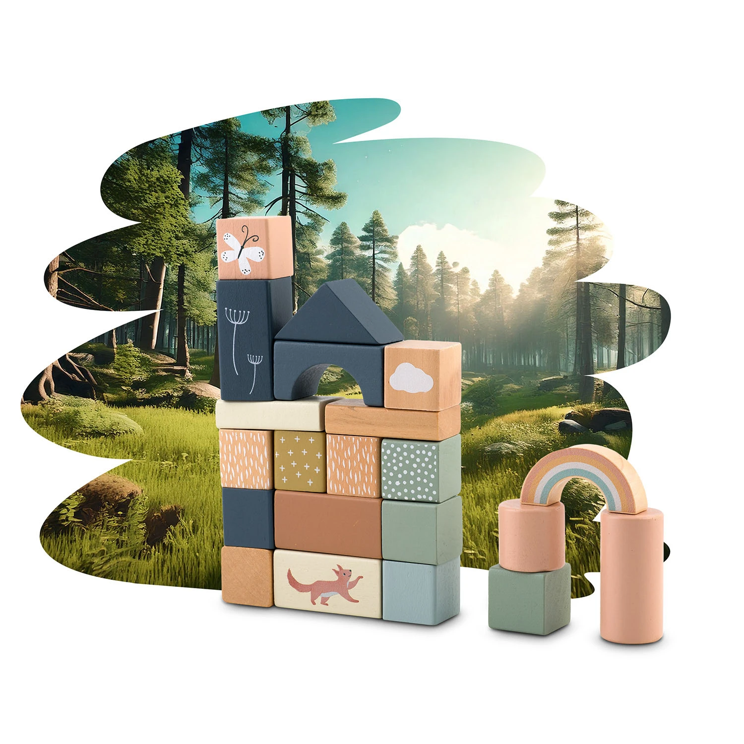 Кубики будівельні Дерев’яні NK-858 Nukido (785800) - фото 9 Кубики будівельні Дерев’яні NK-858 Nukido (785800) - фото 9