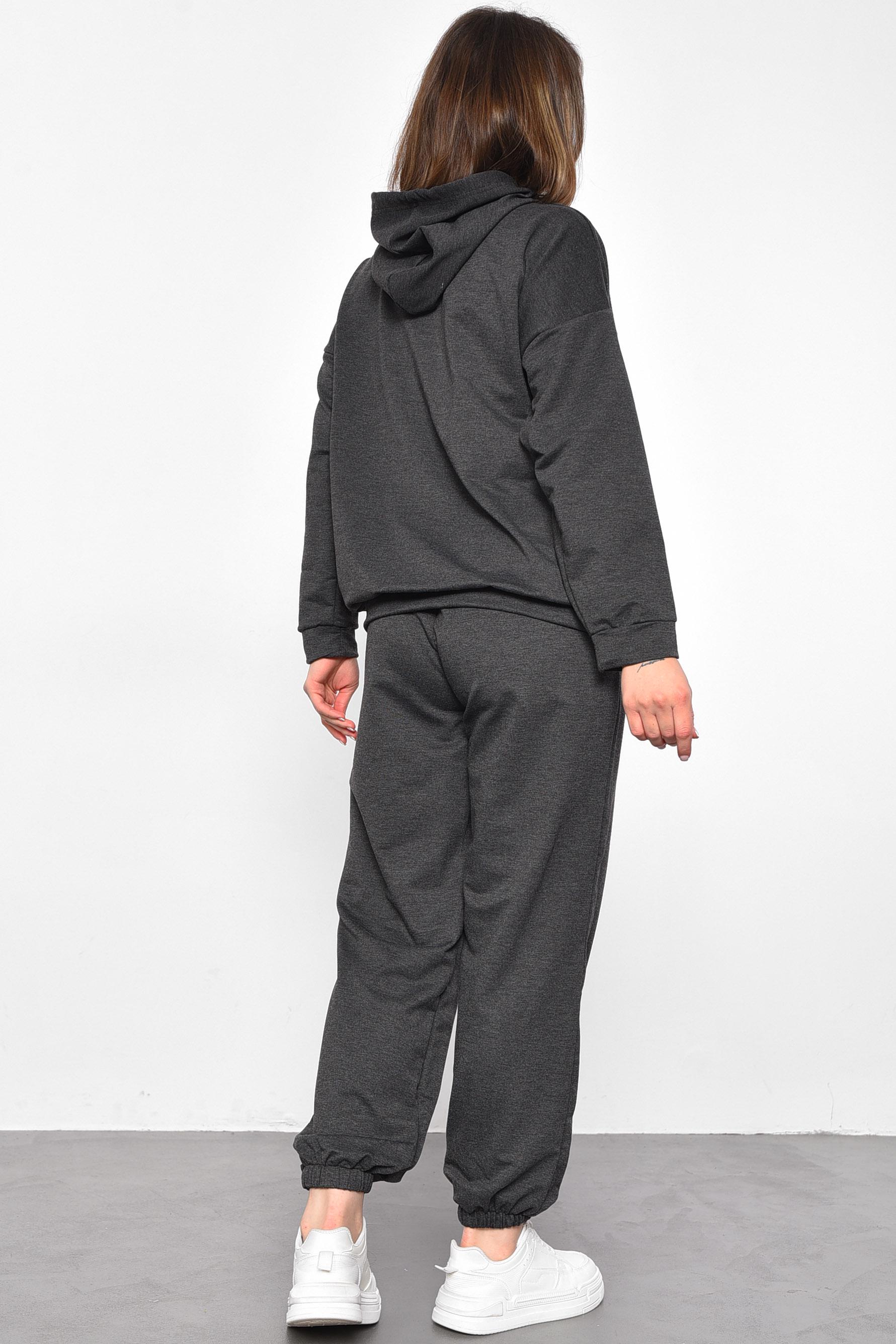 Спортивний костюм жіночий L-XL Графітовий (177506) - фото 3 Спортивний костюм жіночий L-XL Графітовий (177506) - фото 3