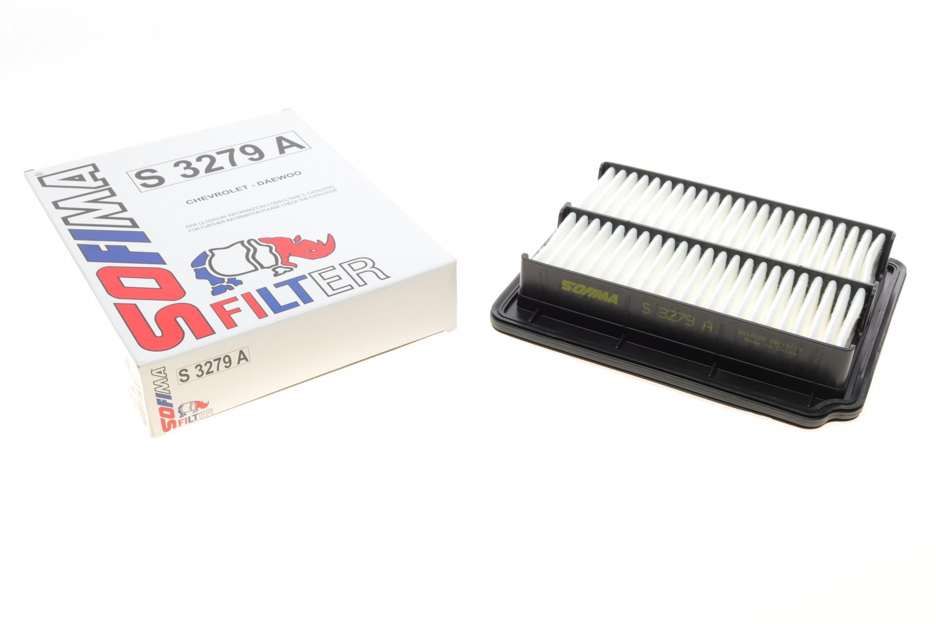 Фільтр повітряний SOFIMA для Chevrolet Aveo 1,2-1,5i 06-/Kalos 1,2-1,4i 02- (S 3279 A)