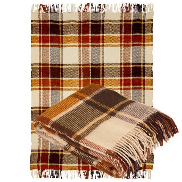 Плед шерстяной 140х200 см - фото 1