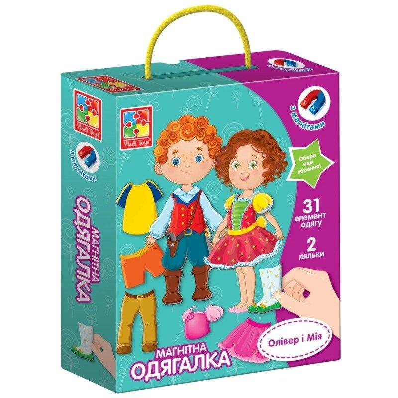 Настільна гра Vladi Toys магнітна одягалка. Олівер і Мія (VT3702-12)