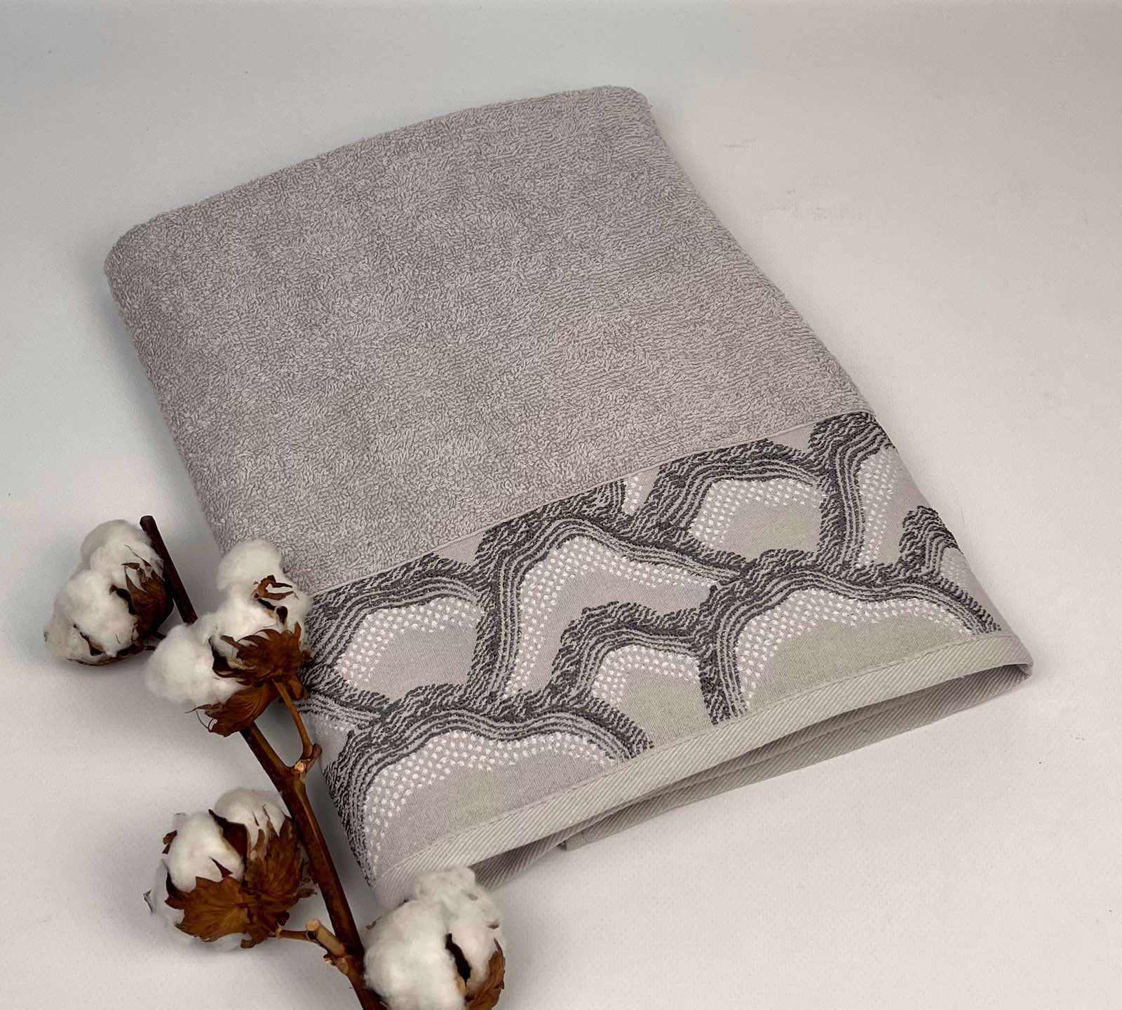 Полотенце Altinbasak Pera Koen 70x140 см Серый (CN28150)