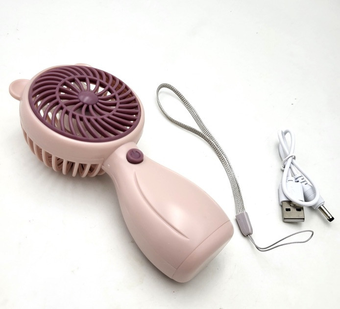 Вентилятор ручной аккумуляторный Handy Mini Fan JX-998 с ручкой d 6 см Розовый (ML-04462) - фото 5 Вентилятор ручной аккумуляторный Handy Mini Fan JX-998 с ручкой d 6 см Розовый (ML-04462) - фото 5