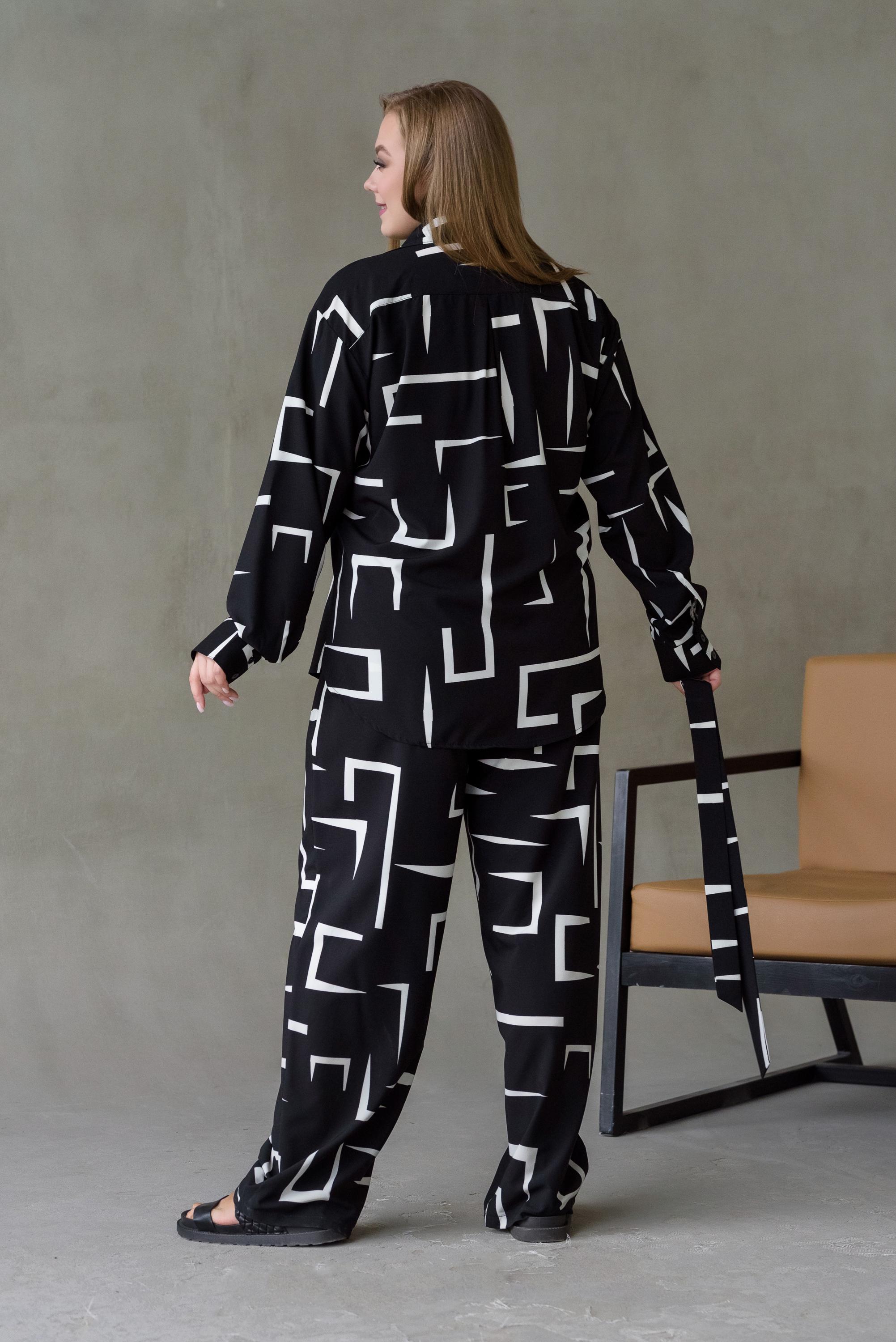 Костюм штапельный женский Риона р. 74 Черный - фото 5 Костюм штапельный женский Риона р. 74 Черный - фото 5