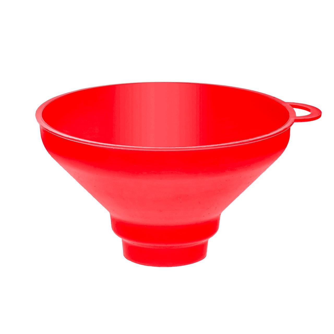Воронка пластиковая Ø 15,5 см с широким горлом на банку Красный (1900613703)