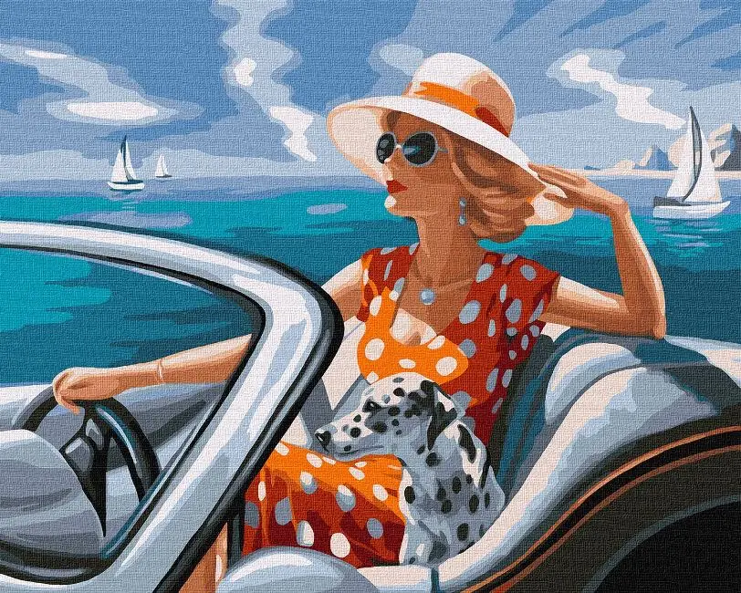 Картина по номерам Ideyka Отдых у моря 40x50 см (KH2535)