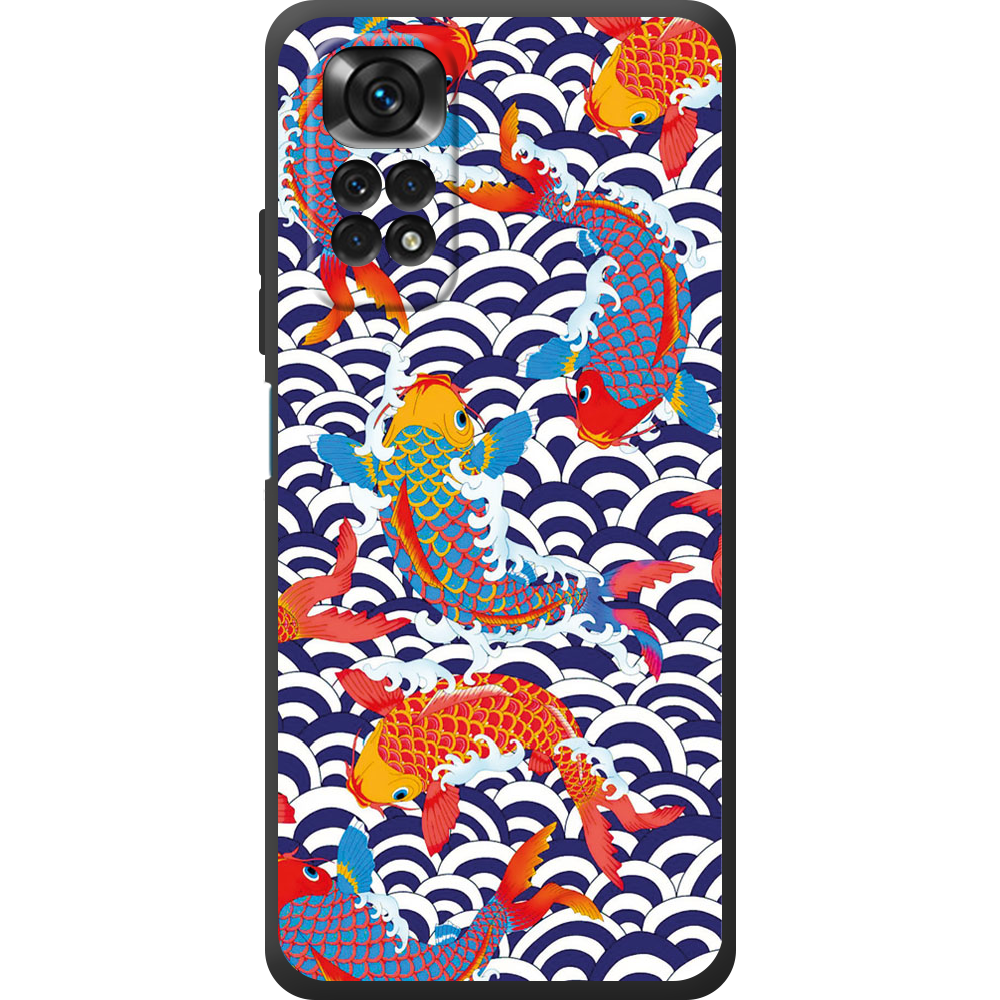 Чохол BoxFace Xiaomi Redmi Note 11 Global Version Koi Fish Чорний силікон (44124-up2477-44084)