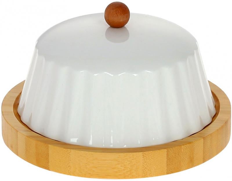Блюдо бамбуковое Nouvelle Home Naturel с фарфоровой крышкой 17 см (32326531) Блюдо бамбуковое Nouvelle Home Naturel с фарфоровой крышкой 17 см (32326531)