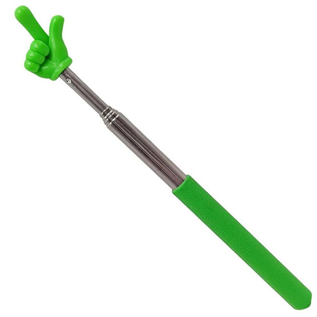 Указка телескопическая Пикми до 70 см с пальчиком Зеленый (27983482)