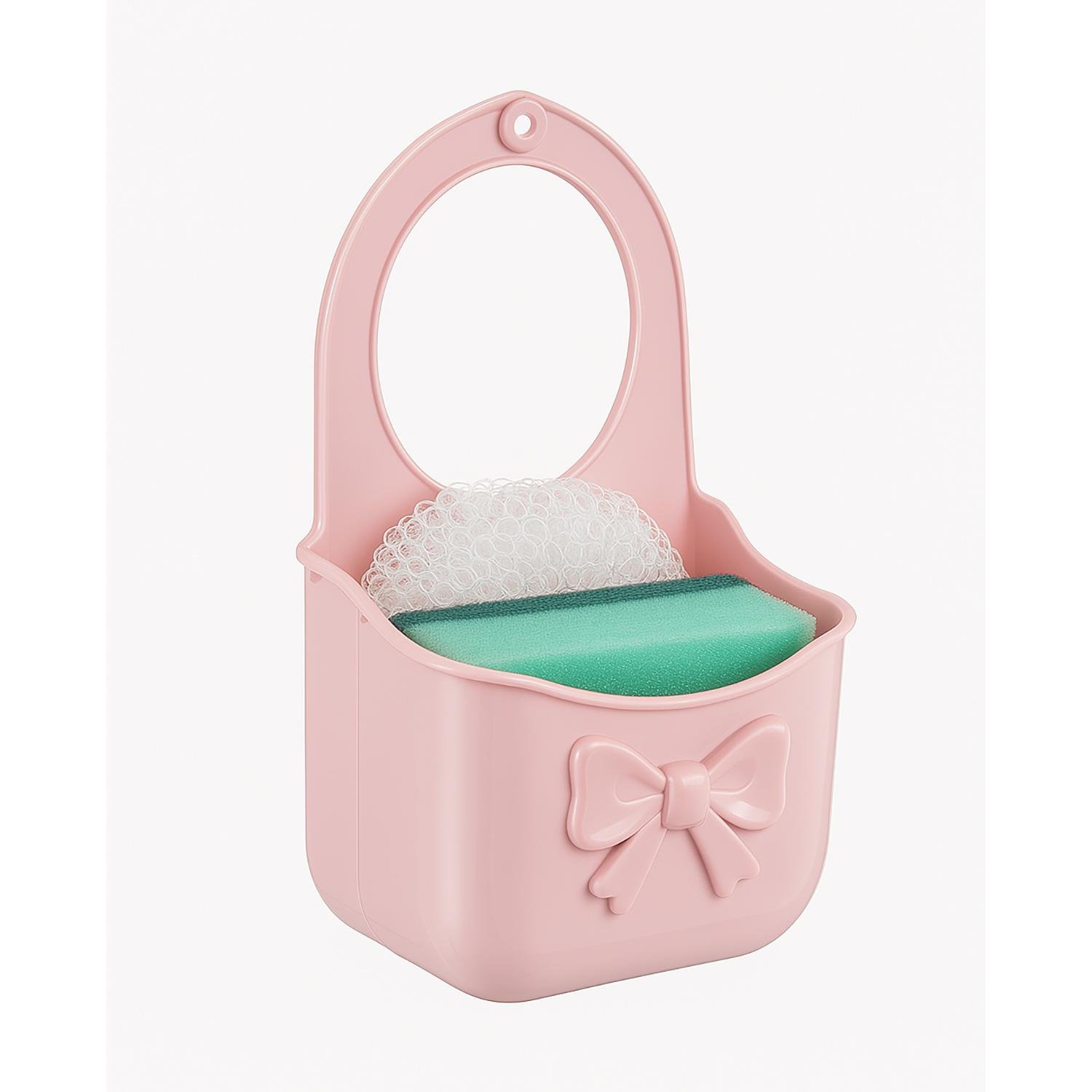 Карман-держатель силиконовый подвесной с губкой для мытья посуды и скребком (87109) - фото 2 Карман-держатель силиконовый подвесной с губкой для мытья посуды и скребком (87109) - фото 2