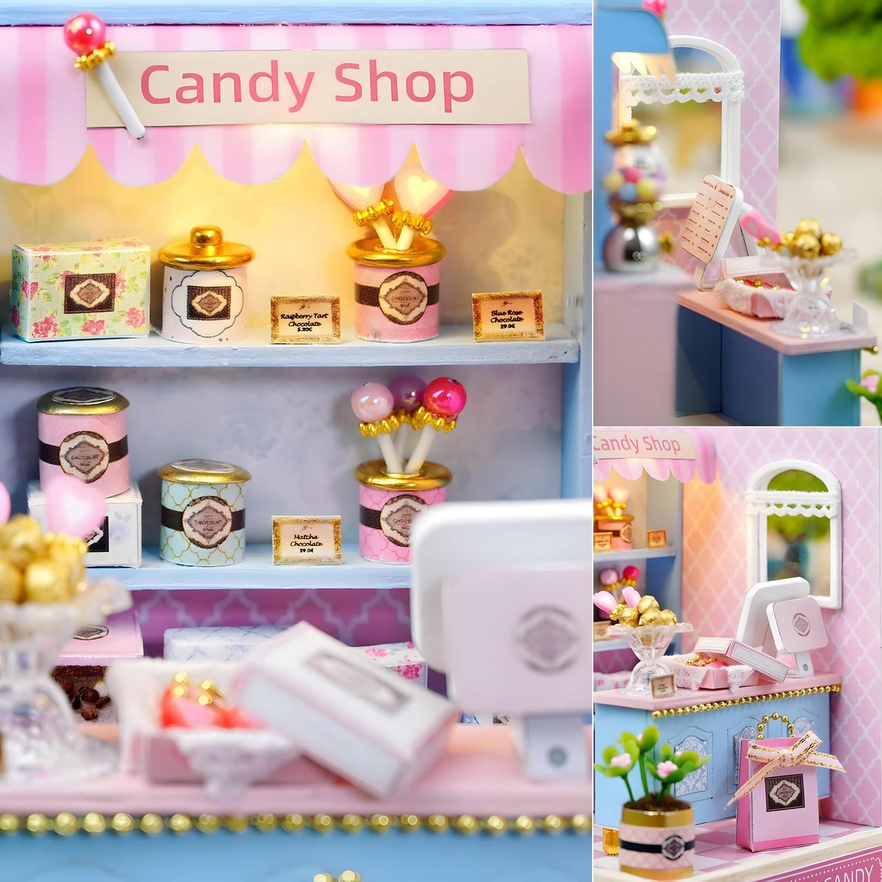 Конструктор 3D Румбокс Магазин солодощів своїми руками зі світлом (2483930982) - фото 8 Конструктор 3D Румбокс Магазин солодощів своїми руками зі світлом (2483930982) - фото 8