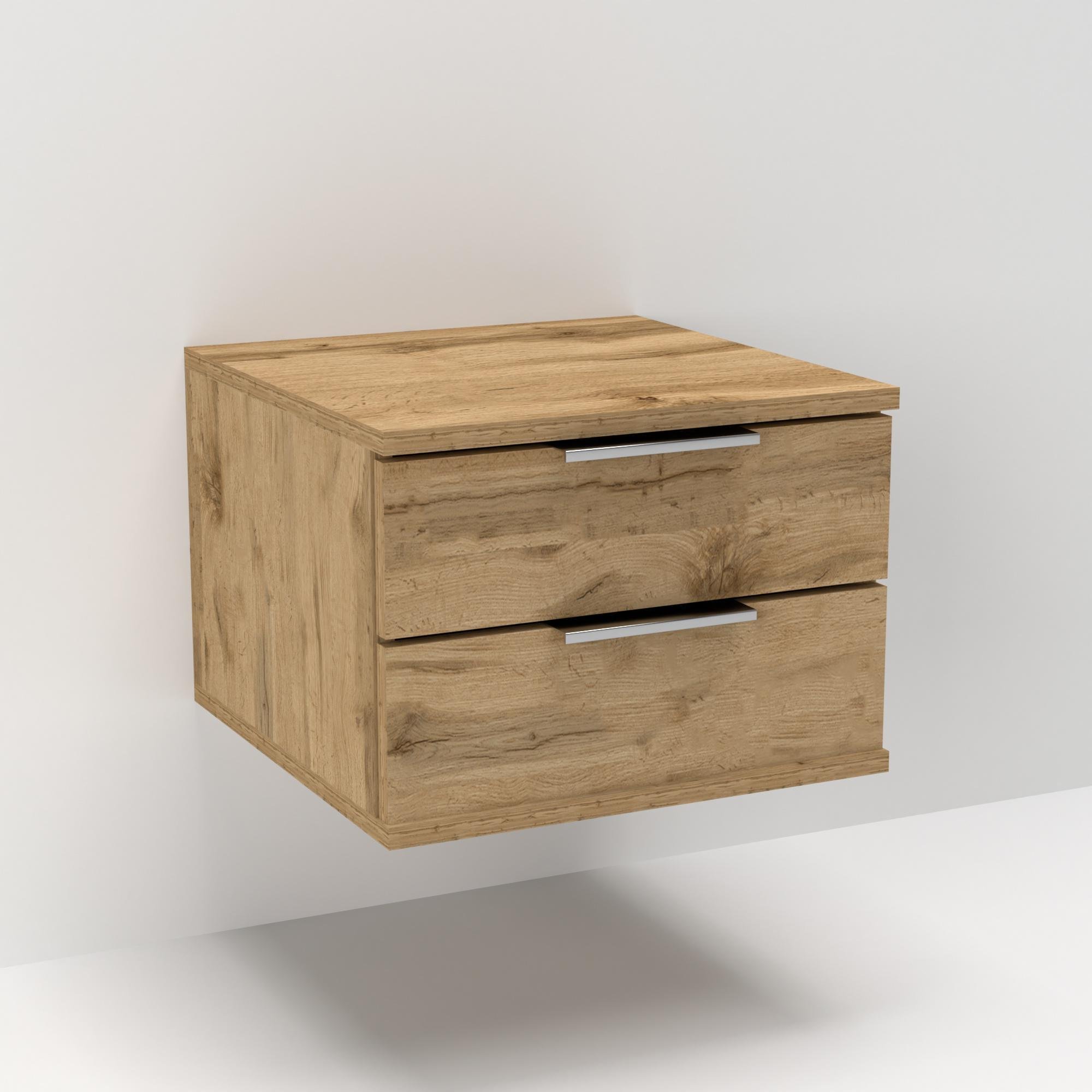 Тумба приліжкова підвісна Кристал 400х400х290 мм Дуб Тахо (23223) - фото 1 Тумба приліжкова підвісна Кристал 400х400х290 мм Дуб Тахо (23223) - фото 1