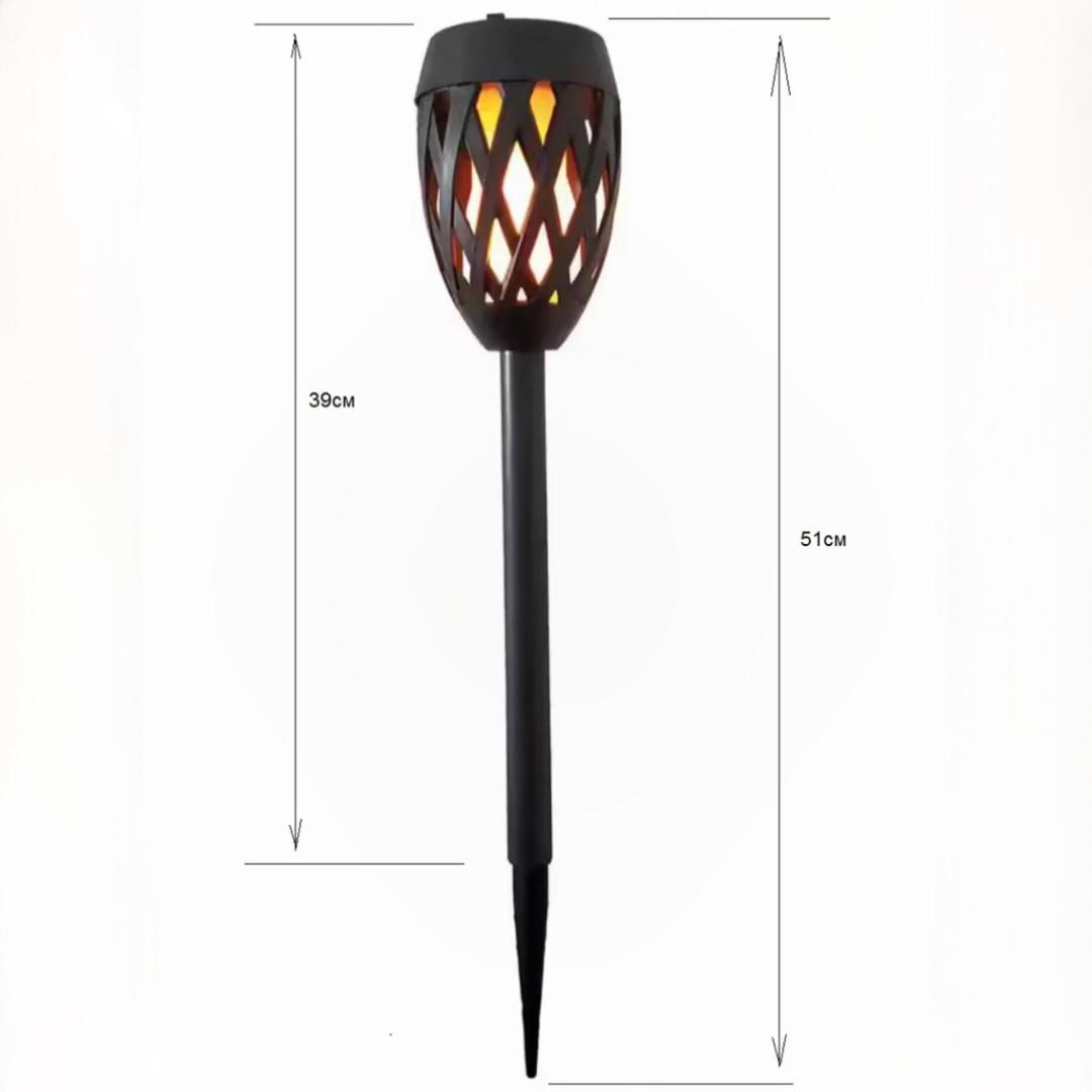 Садово-парковый светильник Sirius грунтовой с эффектом огня IP44 58 см Черный (39004) - фото 9 Садово-парковый светильник Sirius грунтовой с эффектом огня IP44 58 см Черный (39004) - фото 9