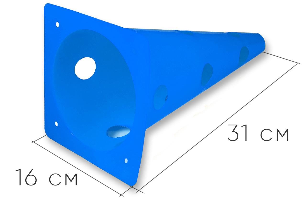 Набор конусы-фишки спортивные EasyFit 4 шт. 31 см Синий (EF-16795-4BL) - фото 2