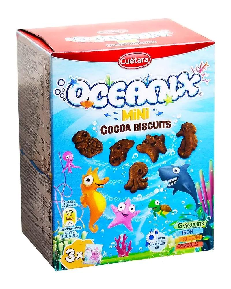 Печенье шоколадное Cuetara Oceanix Mini Cocoa Biscuits 120 г