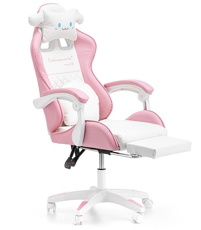 Крісло геймерське дитяче G892 з подушками та підставкою для ніг Рожевий (24096834) - фото 1