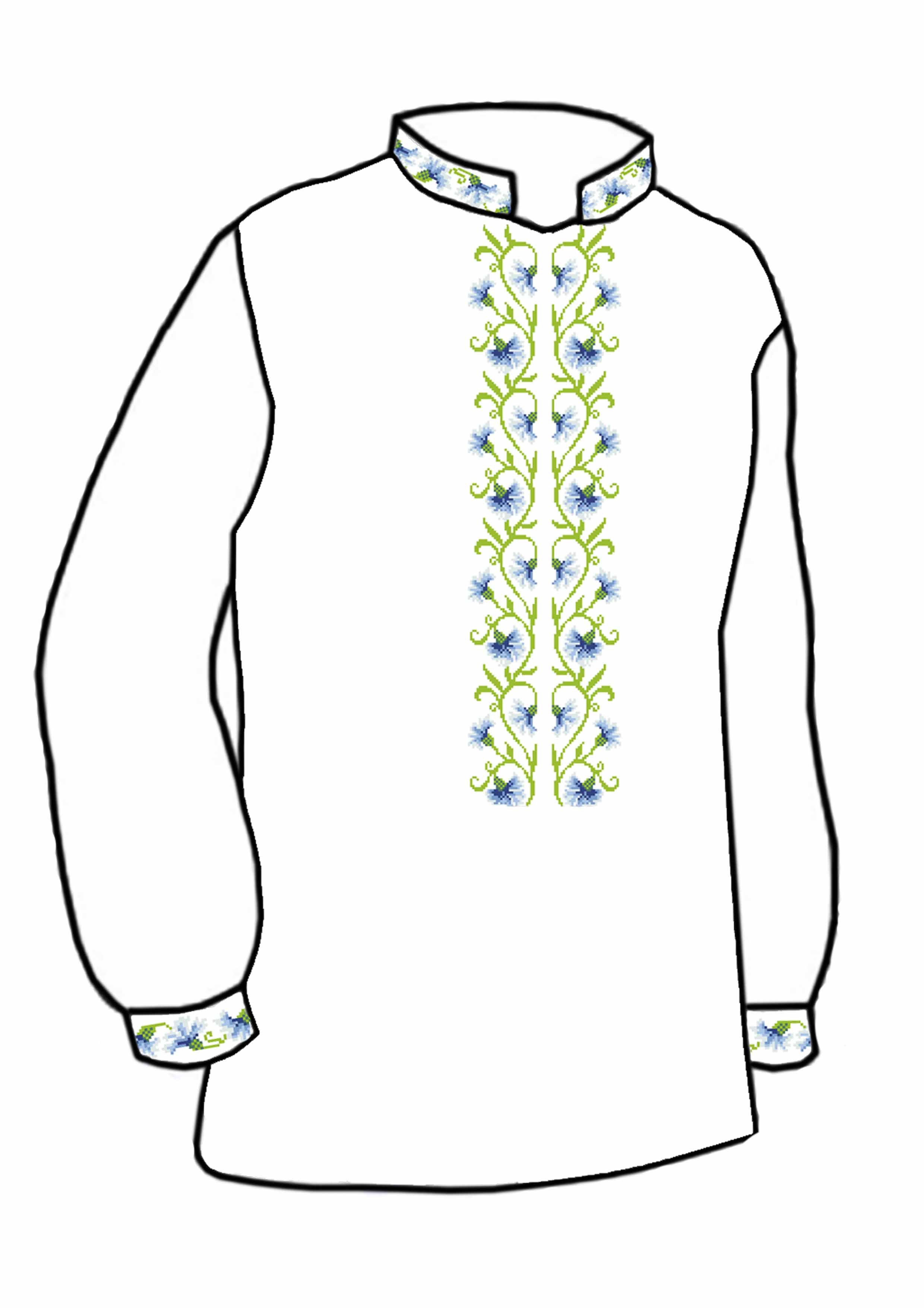 Заготовка для вишивки нитками або бісером сорочка СЧ-109 домоткане полотно Заготовка для вишивки нитками або бісером сорочка СЧ-109 домоткане полотно