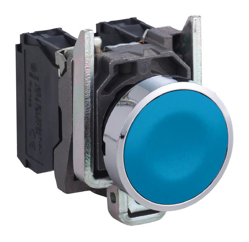 Кнопка управления Schneider Electric Harmony XB4 1NO 22 мм Синий (XB4BA61)