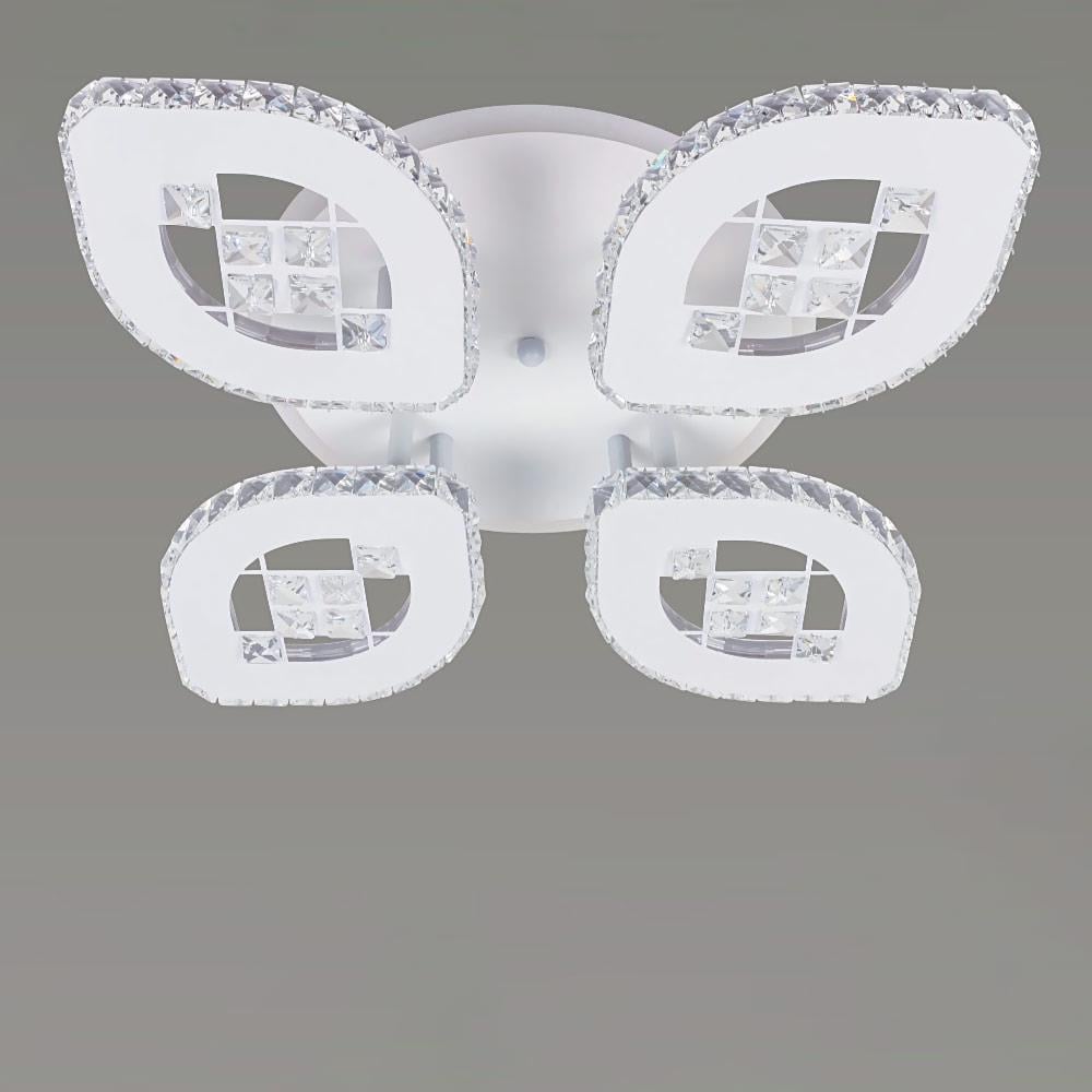 Люстра світлодіодна Light House SRS-20049/4 стельова з RGB підсвічуванням Білий Люстра світлодіодна Light House SRS-20049/4 стельова з RGB підсвічуванням Білий