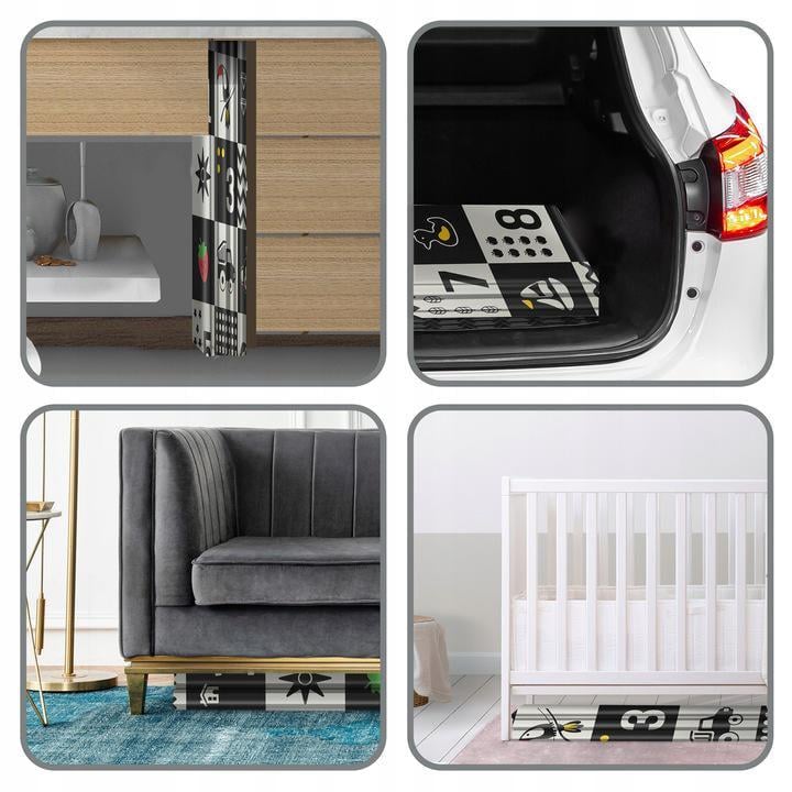 Термоковрик детский Nukido NK-340 двухсторонний складной 200х180х1 см (15343909) - фото 7