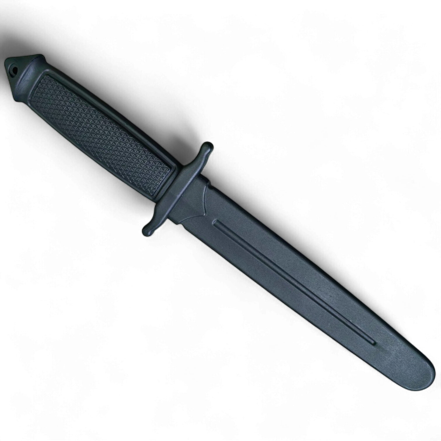 Ніж тренувальний Univerza двосічний з поліпропілену Чорний