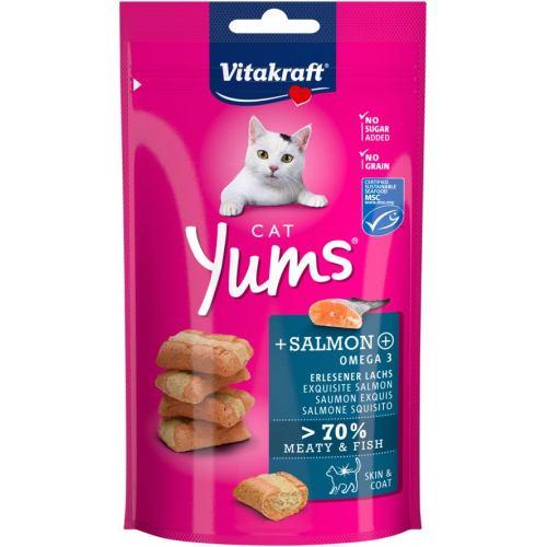 Лакомство для кошек Vitakraft Yums с лососем и Омега-3 40 г (1886248709)