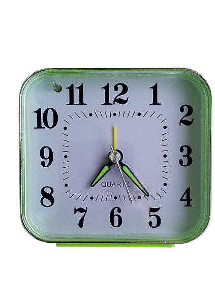 Будильник кварцевый 927 9х9х4 см Green (3956)