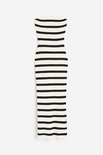 Платье H&M 1155541П полоски XS Черно-белый (1111109408621) Платье H&M 1155541П полоски XS Черно-белый (1111109408621)