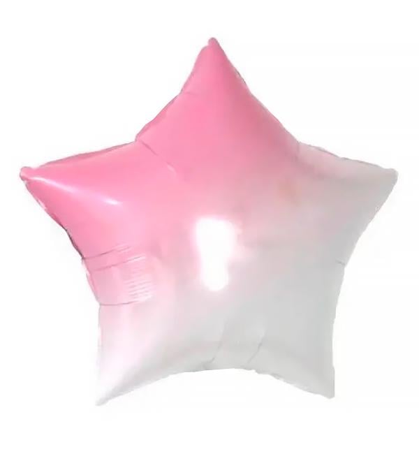 Воздушный шар Star Ø 45 см Розовый омбре (1353783)