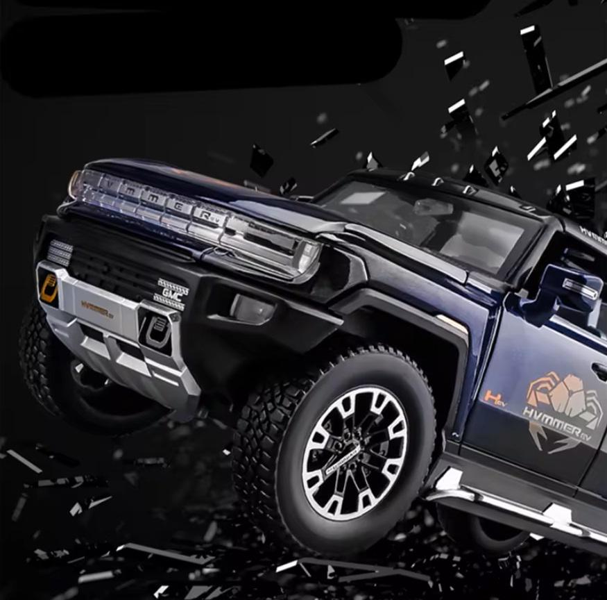 Машинка металлическая GMC Hummer EV 1:24 Звук/свет эффект - фото 6