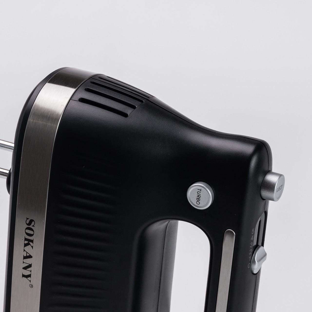 Миксер ручной Sokany SK-6632 с 2 насадками 300 Вт Черный (4902) - фото 13 Миксер ручной Sokany SK-6632 с 2 насадками 300 Вт Черный (4902) - фото 13