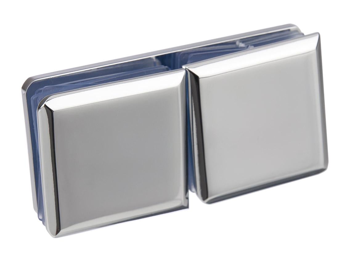 Коннектор Giff 724 180° стекло-стекло Хром полированный (25233418)