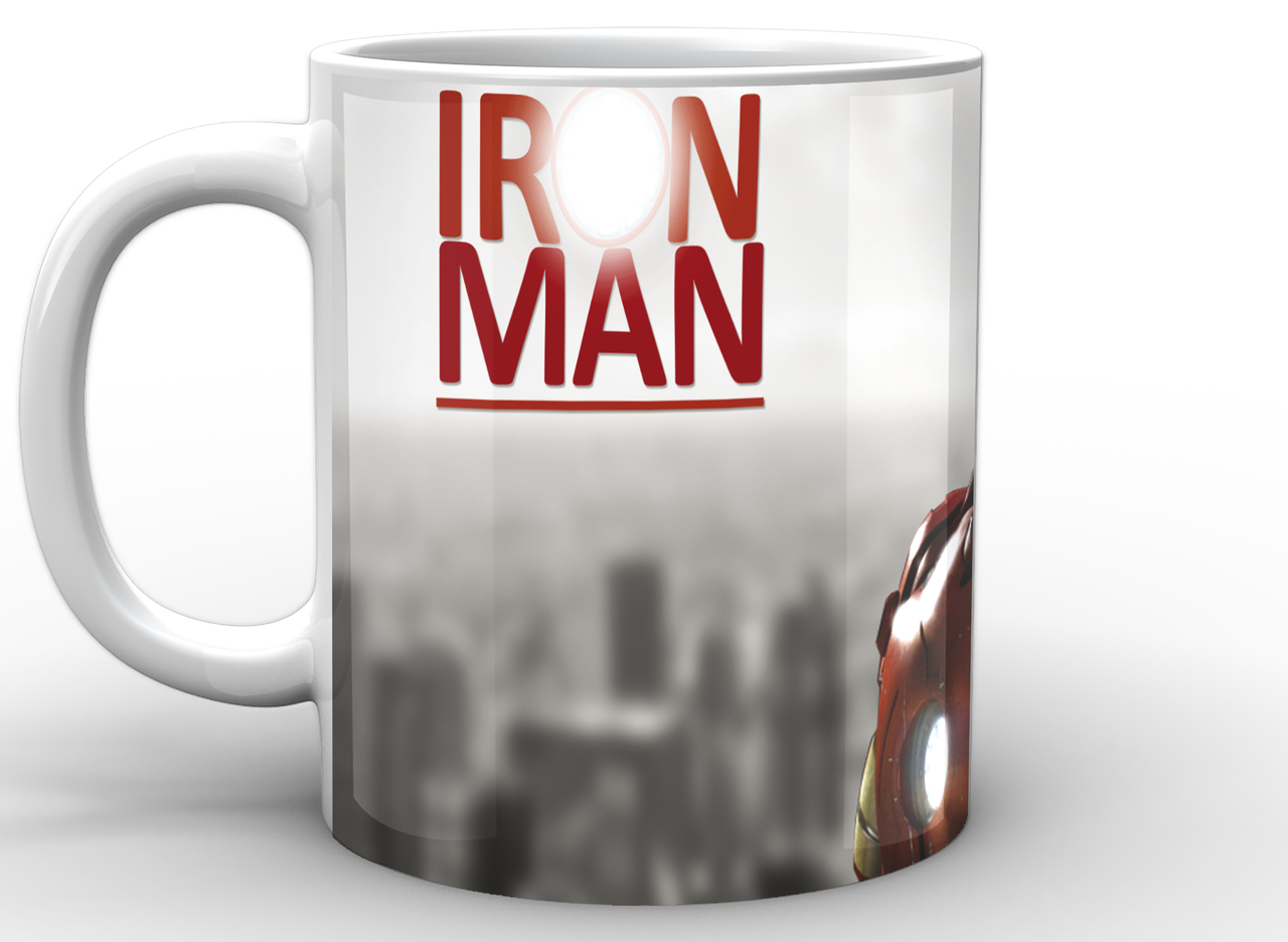 Чашка Gee! Залізна Людина Iron Man надпис IM.02.049 Білий - фото 3