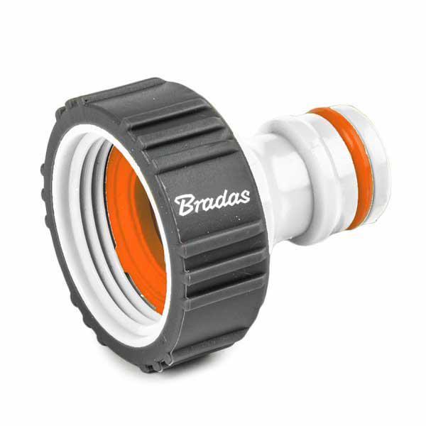 Адаптер на кран Bradas Line Soft з внутрішнім різьбленням 1" White (21259) Адаптер на кран Bradas Line Soft з внутрішнім різьбленням 1" White (21259)