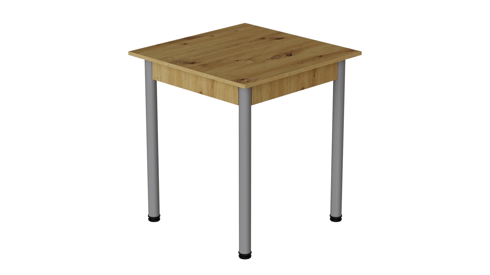 Стіл кухонний Ferrum-decor Агата ДСП 16 мм 75x90x90 см Сірий/Дуб Артизан (AGA0055)