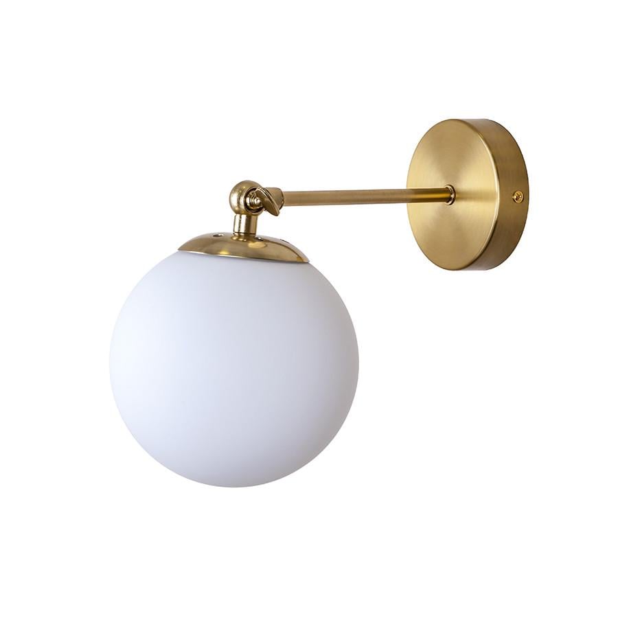 Бра Levistella 756WPR150F-1 BRZ+WH со стеклянным плафоном Бронзовый/Белый (2192745632)