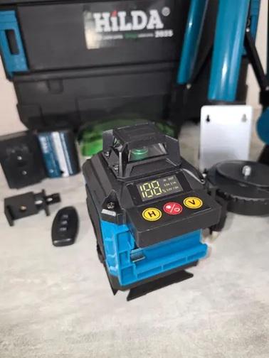Лазерный уровень Откалиброванный Hilda 4D Led 16 линий 360 градусов 2 х АКБ (30472370) - фото 2 Лазерный уровень Откалиброванный Hilda 4D Led 16 линий 360 градусов 2 х АКБ (30472370) - фото 2