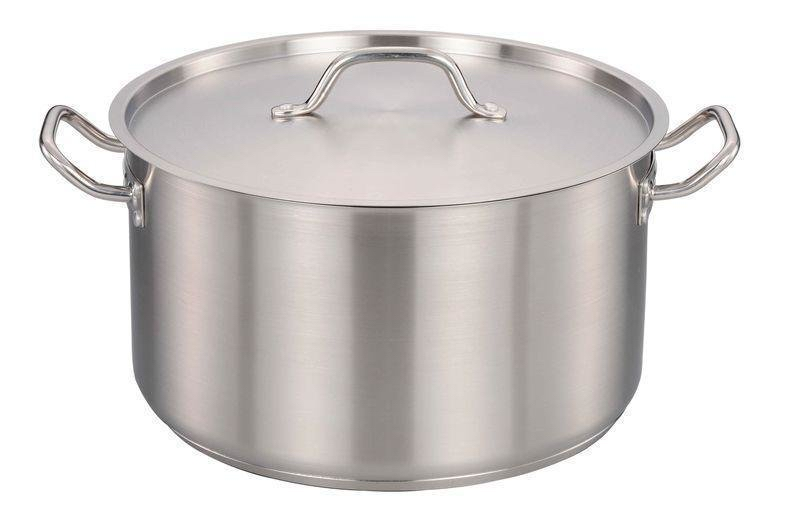 Каструля з кришкою із нержавіючої сталі Benson BN-630 17 л d 35 см Сріблястий (BN-630) Каструля з кришкою із нержавіючої сталі Benson BN-630 17 л d 35 см Сріблястий (BN-630)