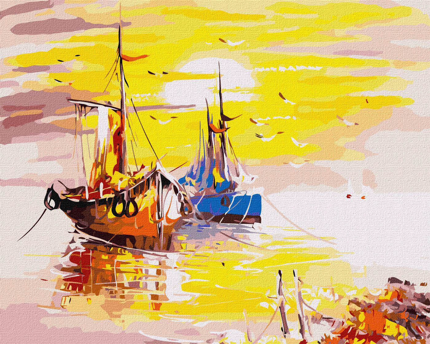 Картина по номерам Идейка Путешествие на рассвете 40х50 (KHO2762)