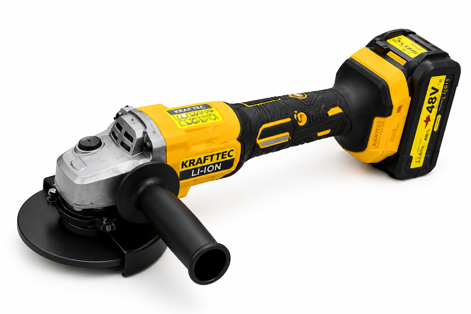 Болгарка аккумуляторная Krafftec Germani DCG413 с регулировкой оборотов запасной Черный (DCG413)