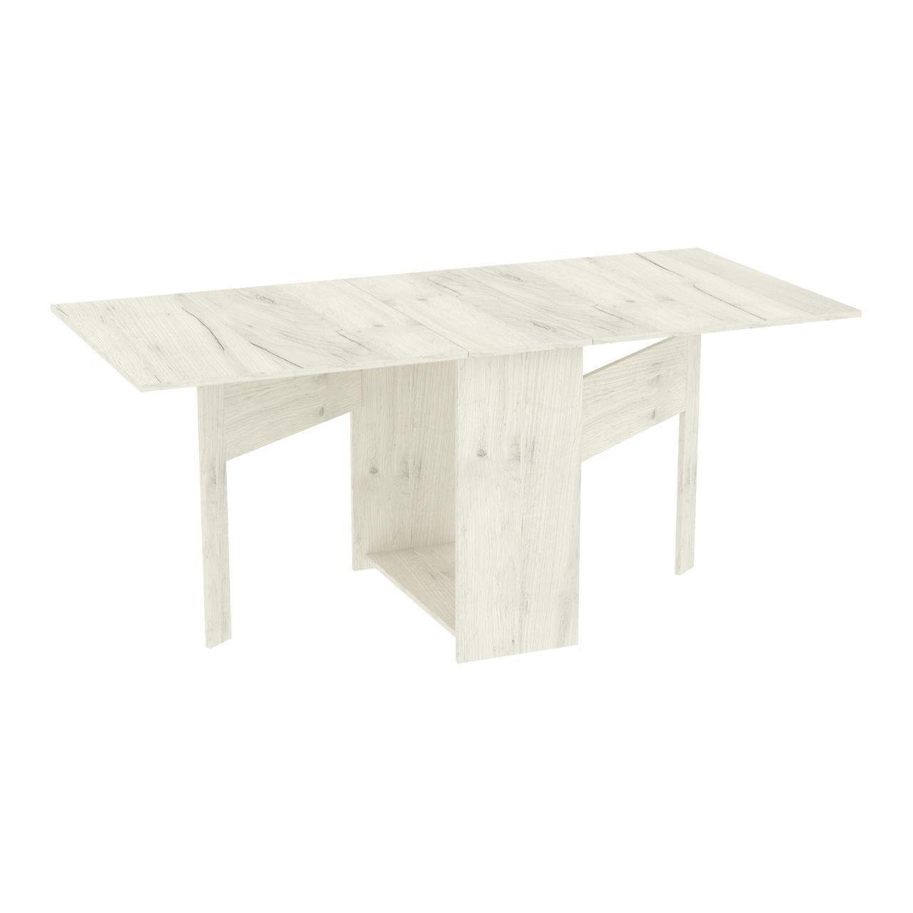 Розкладний стіл-тумба Kontinent number 1 1750х800х750 мм Дуб Крафт Білий (62424259) - фото 1 Розкладний стіл-тумба Kontinent number 1 1750х800х750 мм Дуб Крафт Білий (62424259) - фото 1