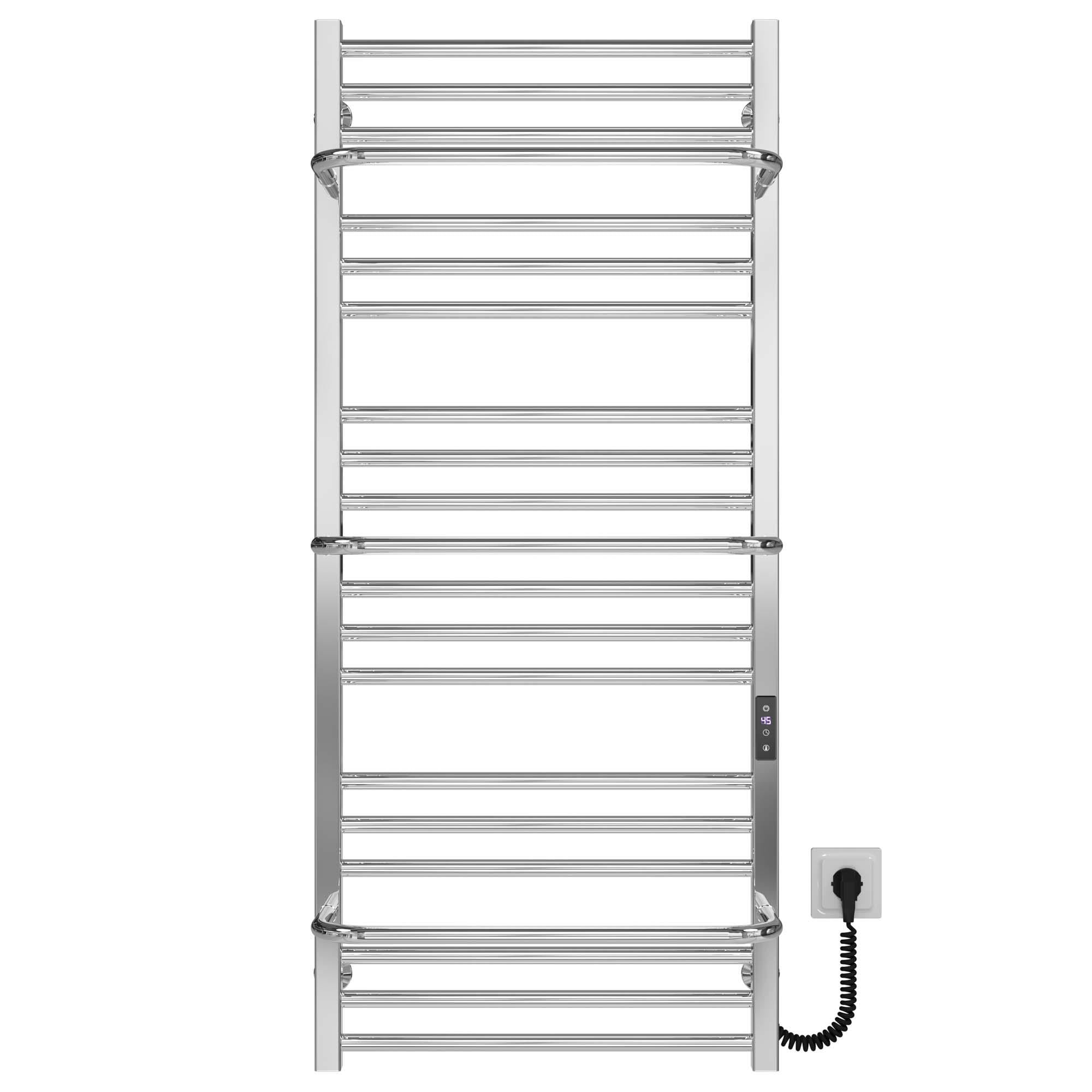 Полотенцесушитель электрический Deffi Sigma П21 JD04 правое подключение нержавеющая сталь 500х1200 мм Хром (A.SI.120.50.21.E.C.R.2)