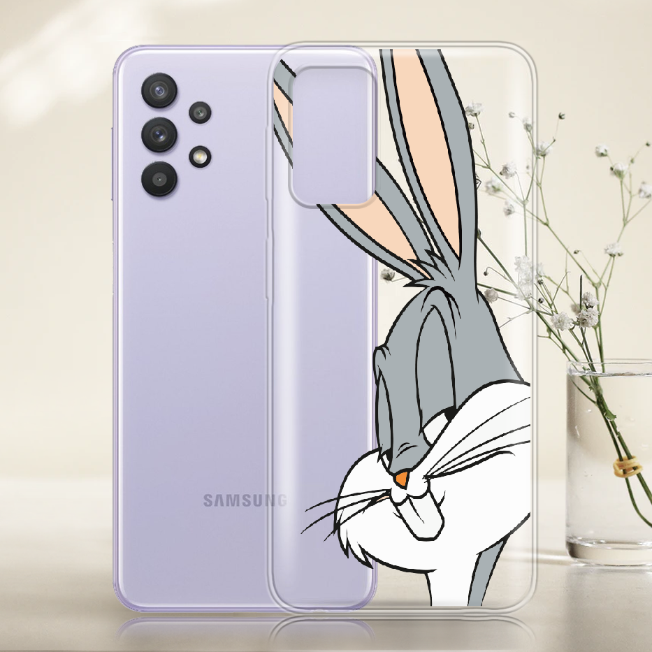 Чохол BoxFace Samsung A325 Galaxy A32 Lucky Rabbit Прозорий силікон (42084-bk81-42084) - фото 2